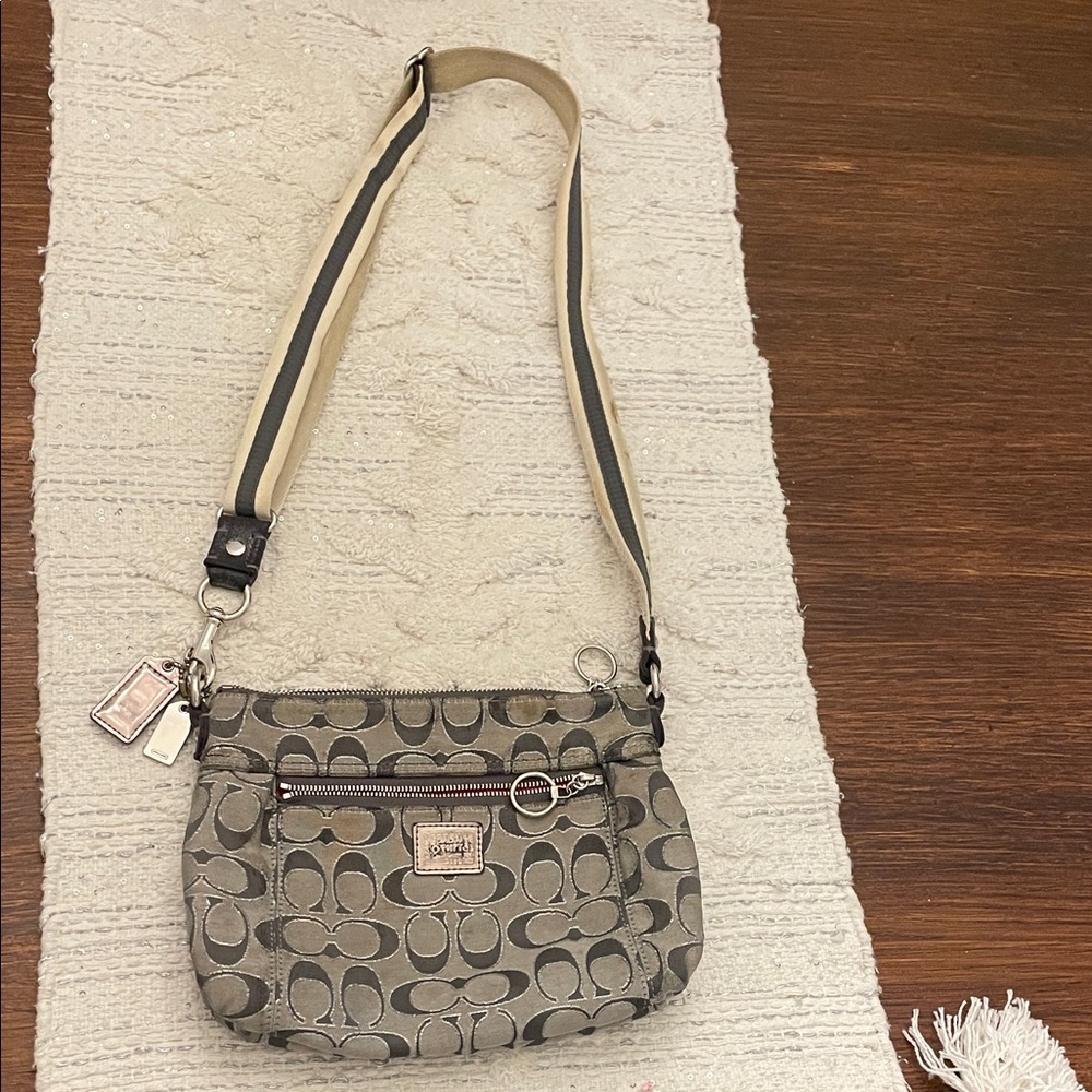 Coach Poppy Swingpack-Silver